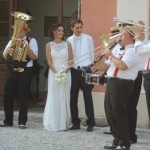 Mini Band Citta in Festa per uscita chiesa nuziale